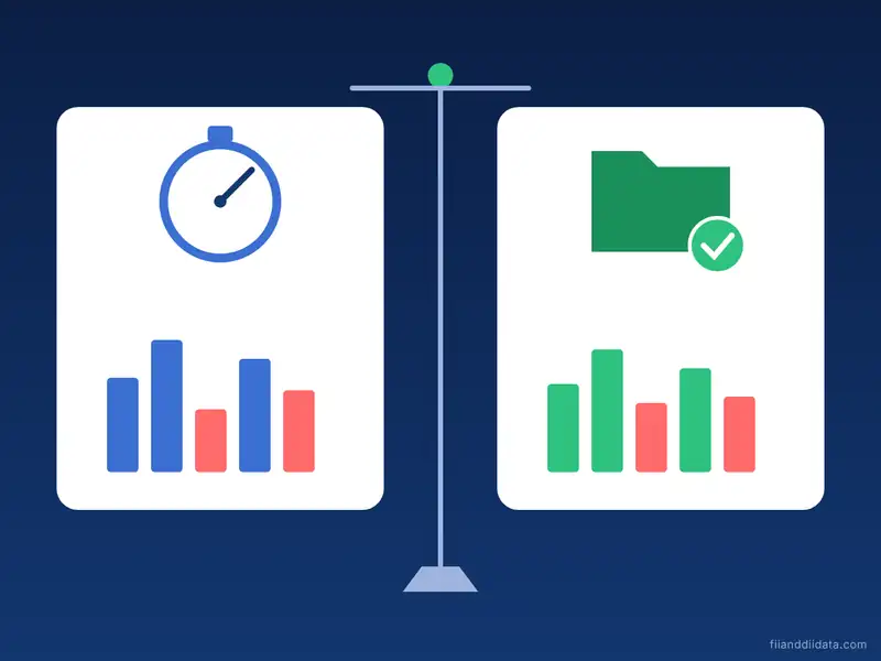 Comparison of fast provisional exchange figures and verified final depository figures when you check FII DII data