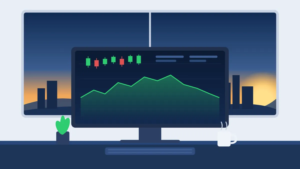 Pre market report today: a trading screen with Nifty-style charts at sunrise before the Indian market opens on 28 October 2026